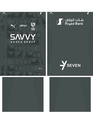 Arte vetor camisa Al Hilal Terceira 2025-2026