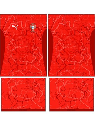 Arte Vetor Camisa Portugal Concept 2025