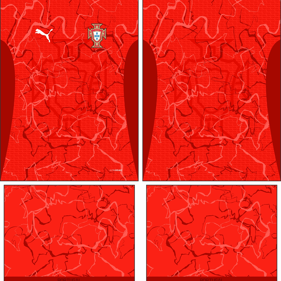 Arte Vetor Camisa Portugal Concept 2025 2