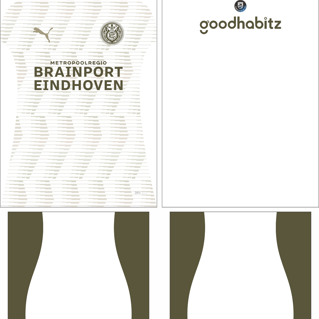 Arte Vetor Camisa PSV Eindhoven Terceira 2025-2026 2