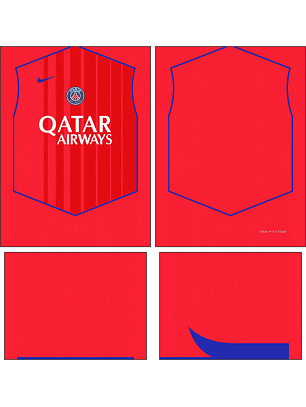 Arte Vetor Camisa PSG Terceira 2025-2026