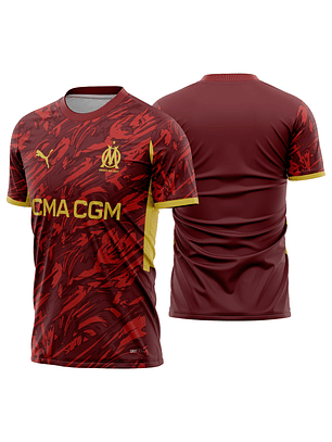 Arte Vetor Camisa Olympique Marsella goleiro 2025-2026
