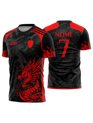 Arte Vetor Camisa Interclasse dragão Mod-843