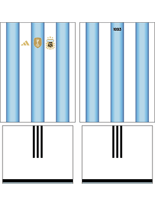 Arte vetor camisa Argentina Local 2026