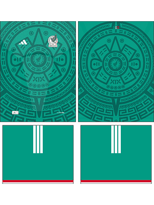 Arte Vetor Camisa México local World Cup 2026