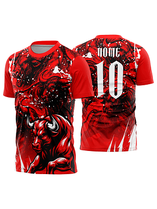 Arte Vetor Camisa Interclasse touro Mod-845