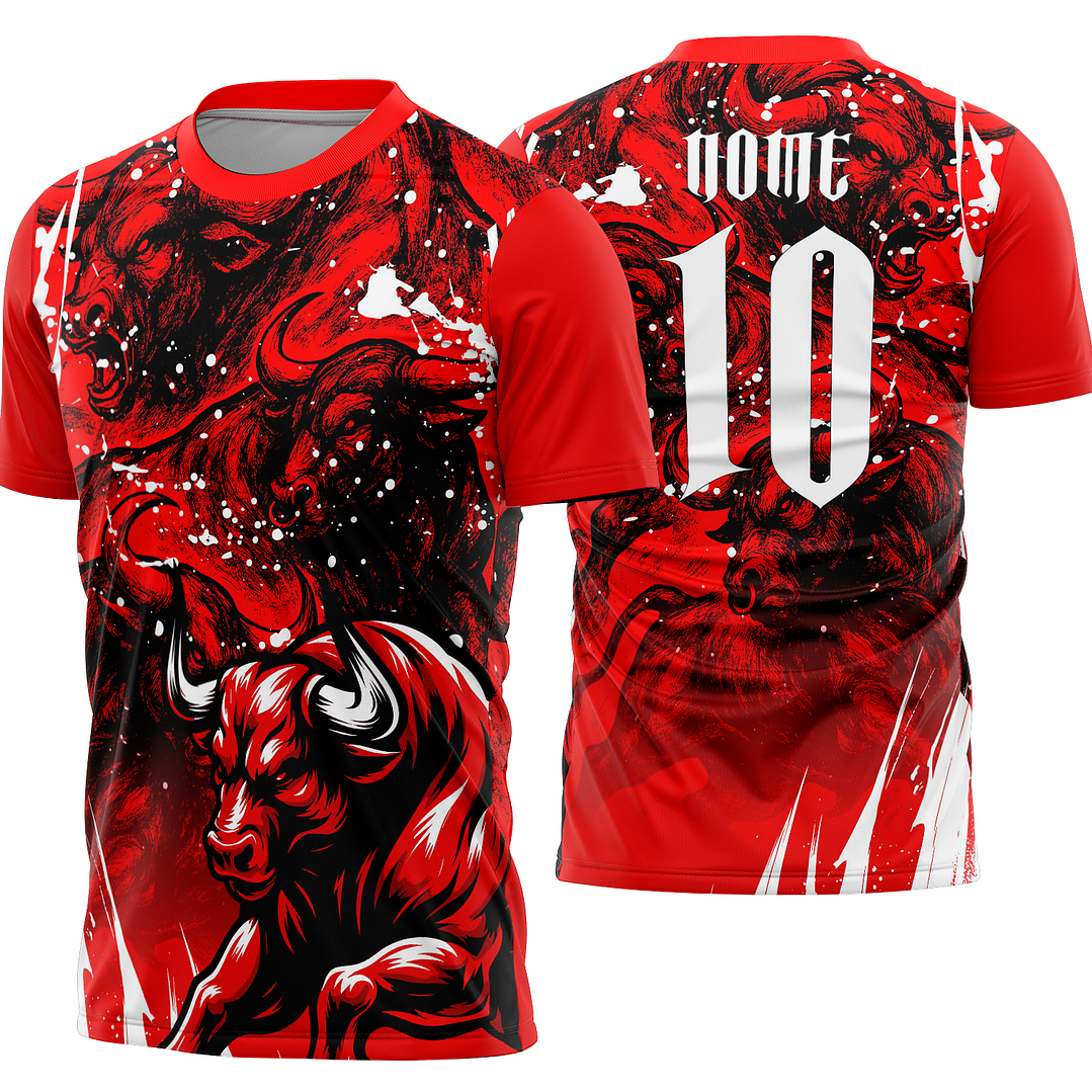 Arte Vetor Camisa Interclasse touro Mod-845 1