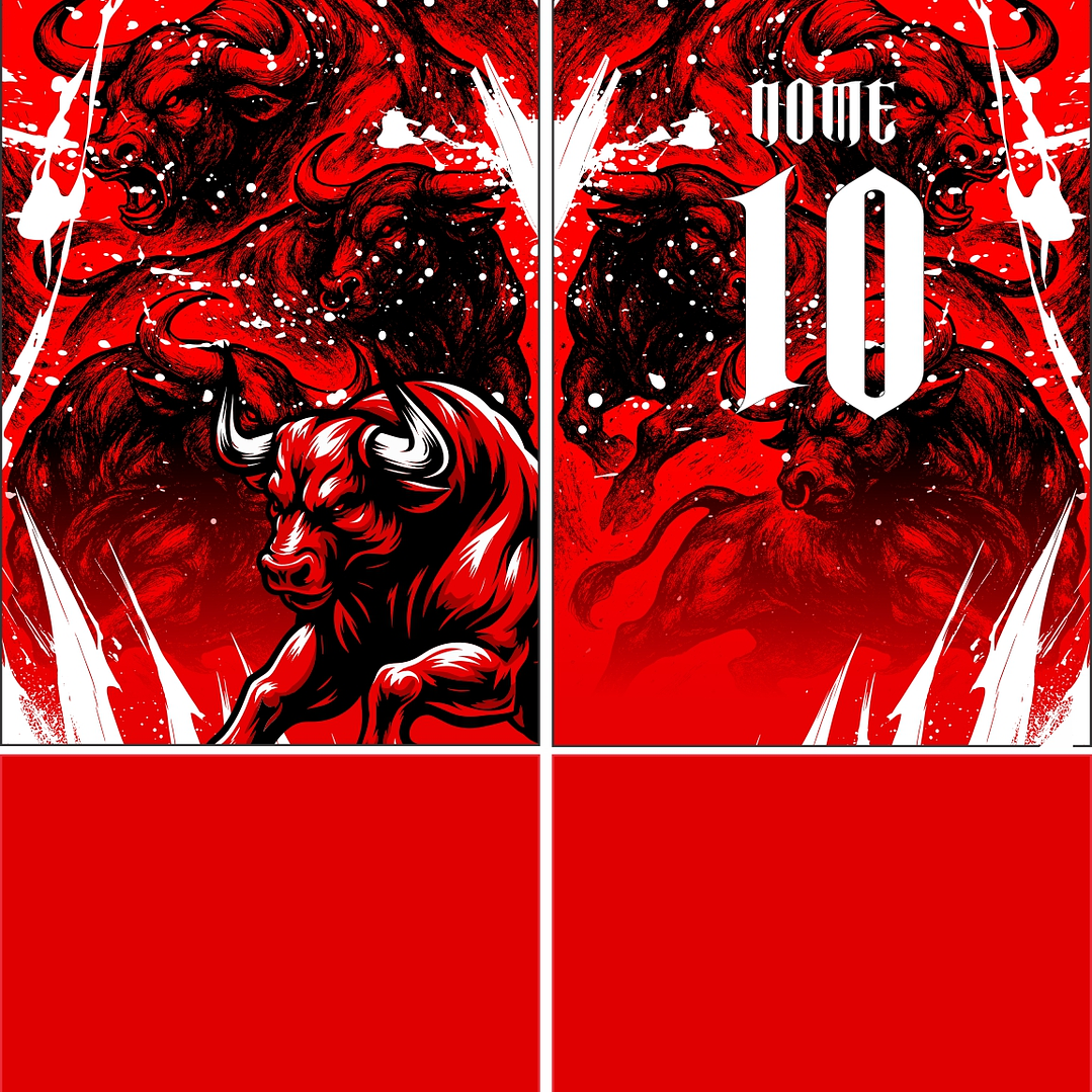 Arte Vetor Camisa Interclasse touro Mod-845 2