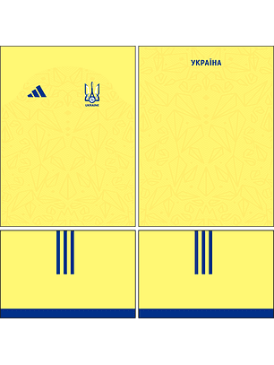Arte Vetor Camisa Ucrania Home  Kit 2026