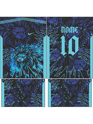 Arte Vetor Camisa Interclasse leão Mod-847