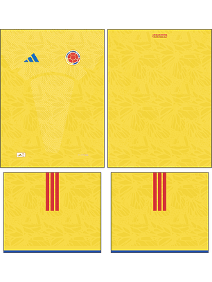 Arte Vetor Camisa Colombia Local 2026