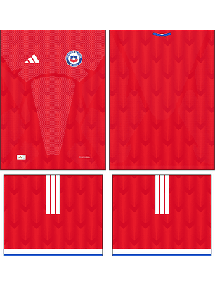 Arte Vetor Camisa Chile Local 2026