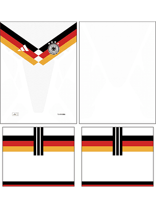 Arte Vetor Camisa Alemanha Local 2026