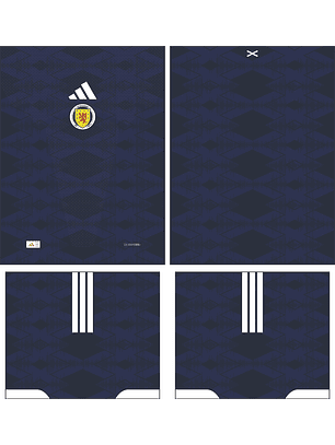 Arte Vetor Camisa Escocia Local 2026