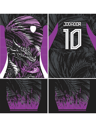 Arte vetor camisa Interclasse dragão Mod-849