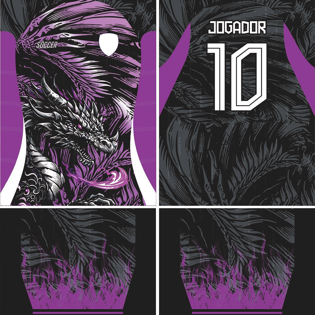 Arte vetor camisa Interclasse dragão Mod-849 2