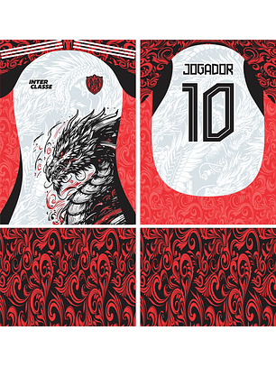 Arte Vetor Camisa Interclasse dragão Mod-851
