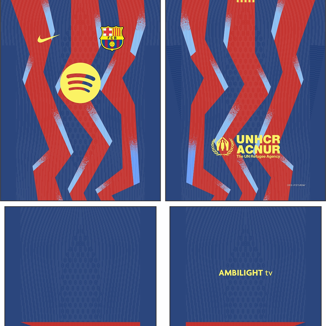 Arte Vetor Camisa Barcelona quarta 2025-2026 2