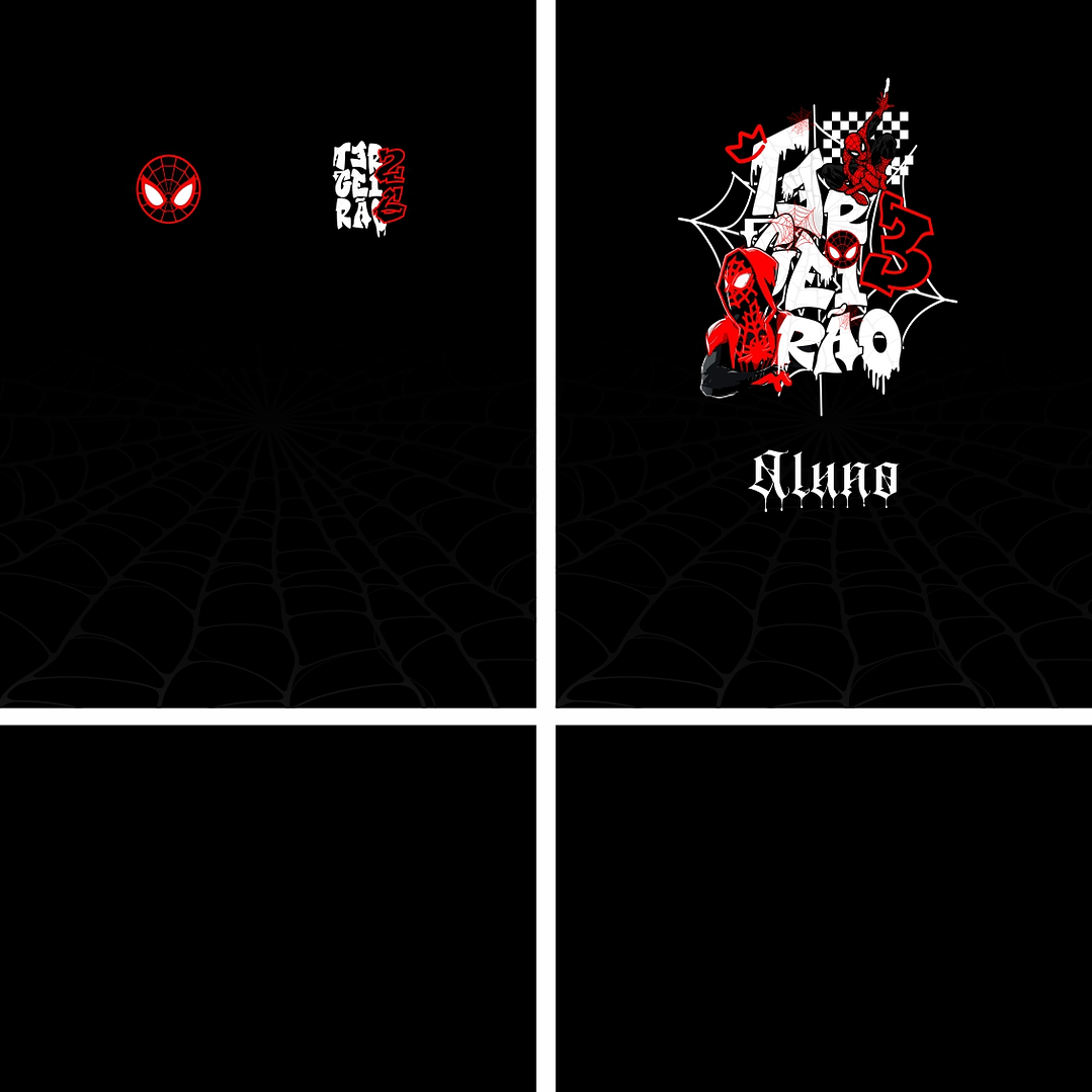 Arte Vetor Camisa terceirão Homem aranha Mod-314 2