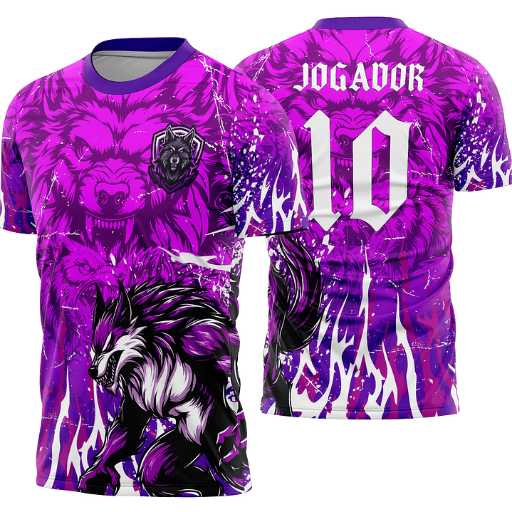 Arte Vetor Camisa Interclasse lobo Mod-853 1