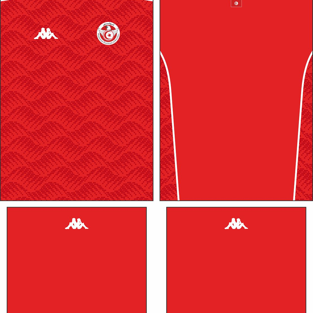 Arte Vetor Camisa Tunizia Local 2025 2