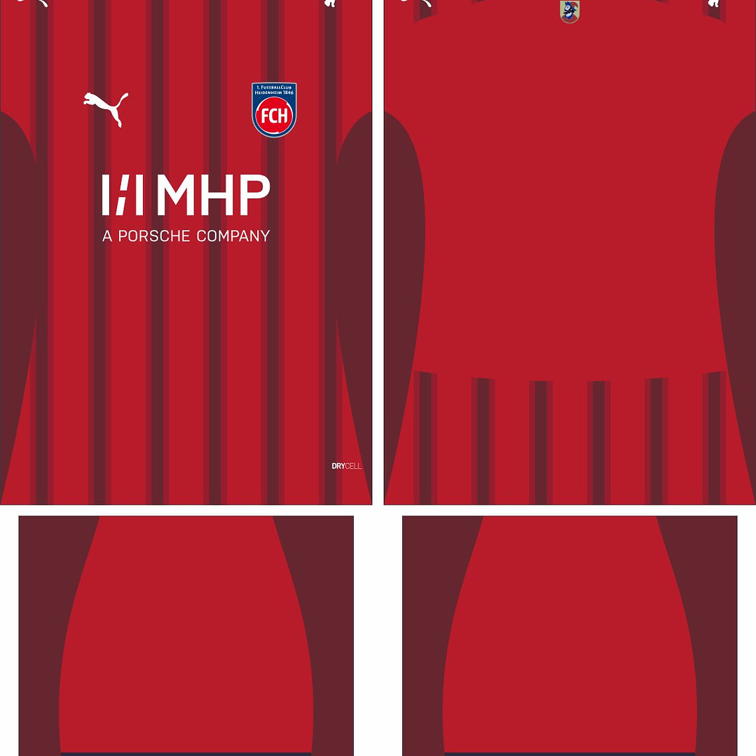 Arte Vetor Camisa 1. FC Heidenheim Local 2025-2026 2