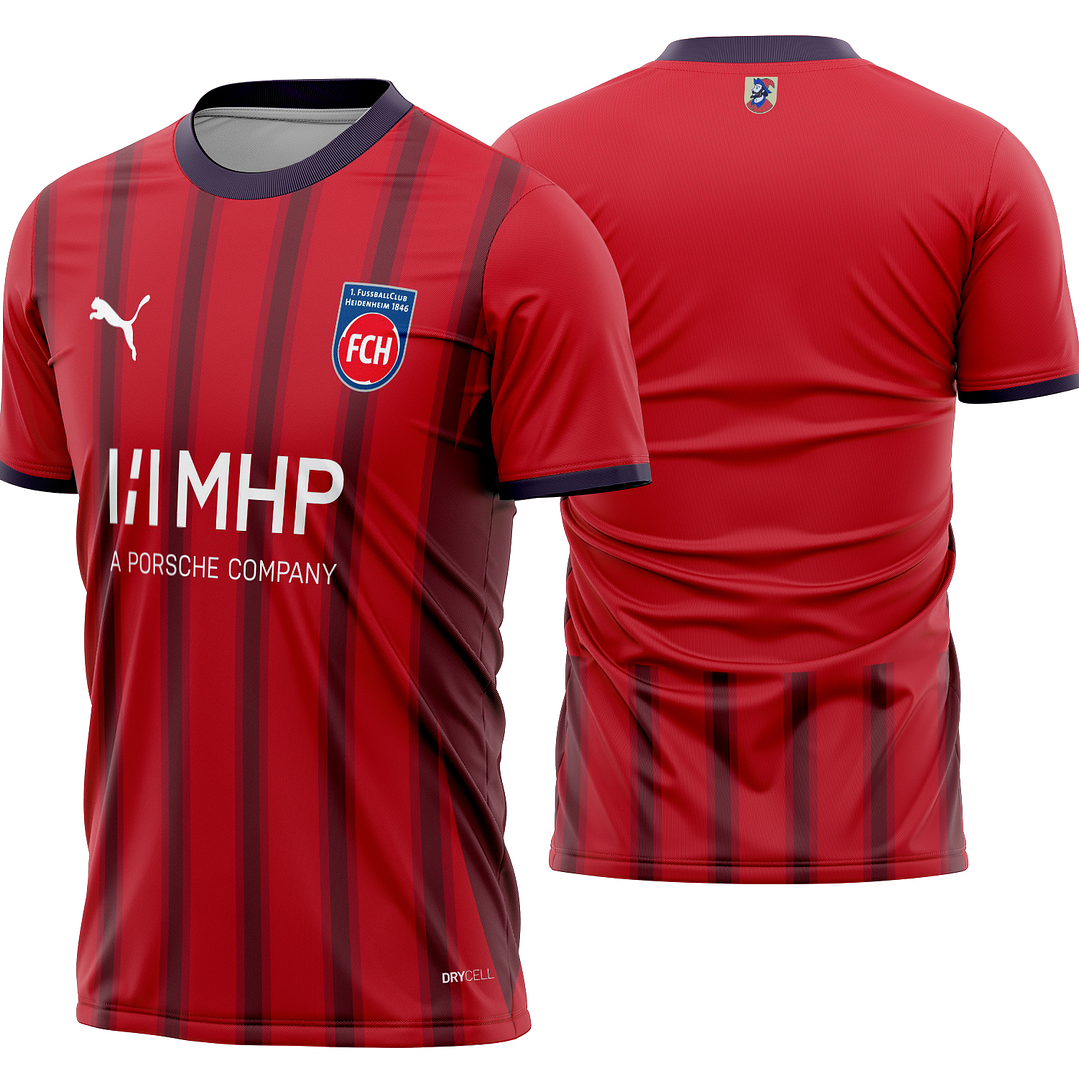 Arte Vetor Camisa 1. FC Heidenheim Local 2025-2026 1