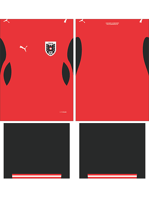 Arte Vetor Camisa Austria Local 2026