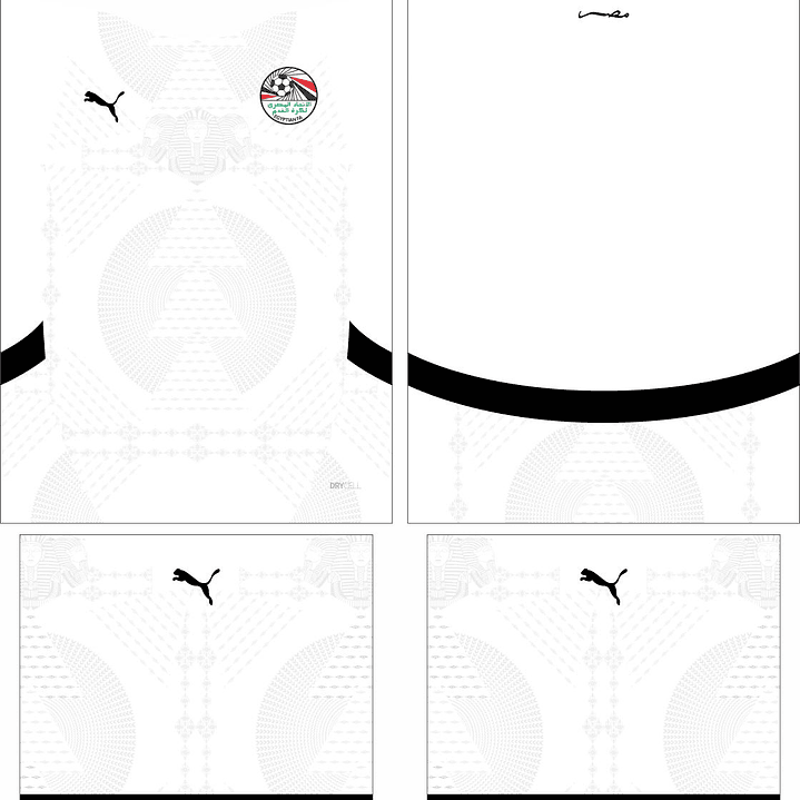 Arte Vetor Camisa Egito Visita  2024-2025 2