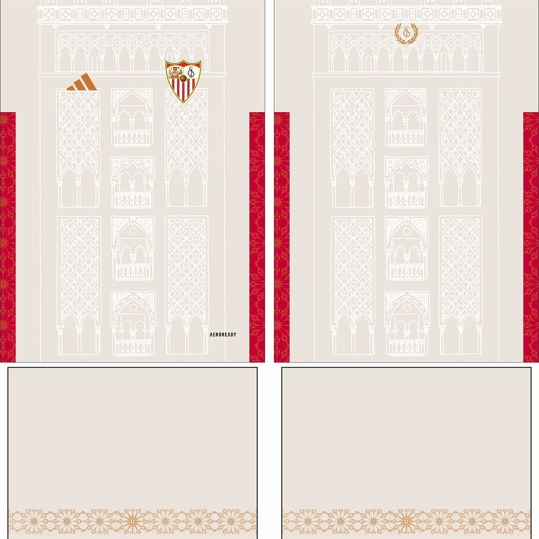 Arte Vetor Camisa Sevilla Concept 2025 2