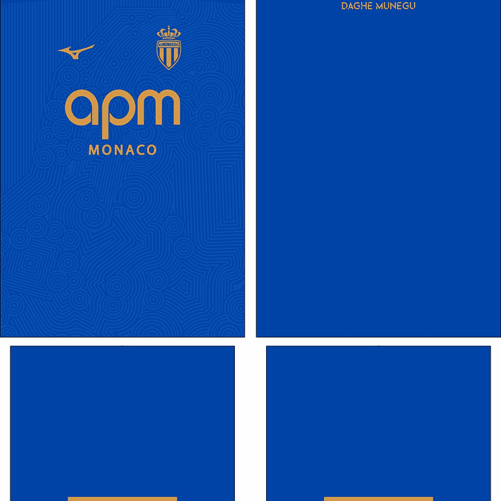 Arte Vetor Camisa As Monaco Visita 2025-2026 2