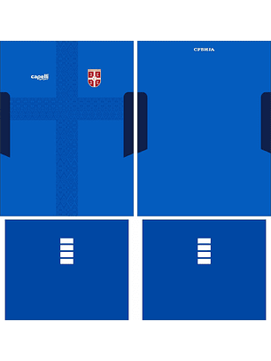 Arte Vetor Camisa Serbia Local 2025