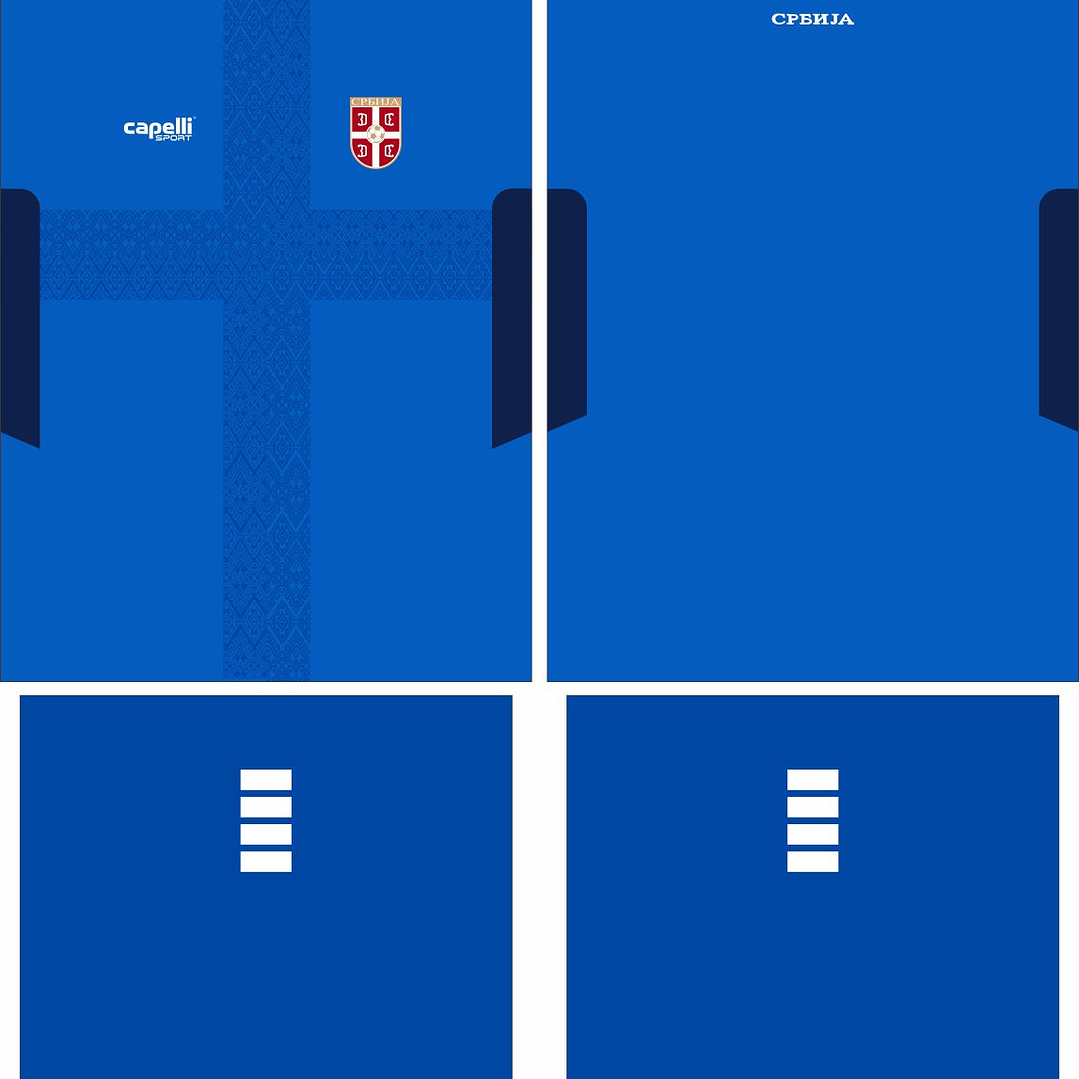 Arte Vetor Camisa Serbia Local 2025 2