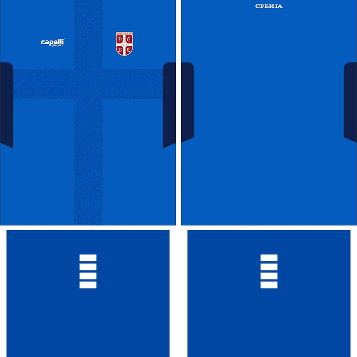 Arte Vetor Camisa Serbia Local 2025 2