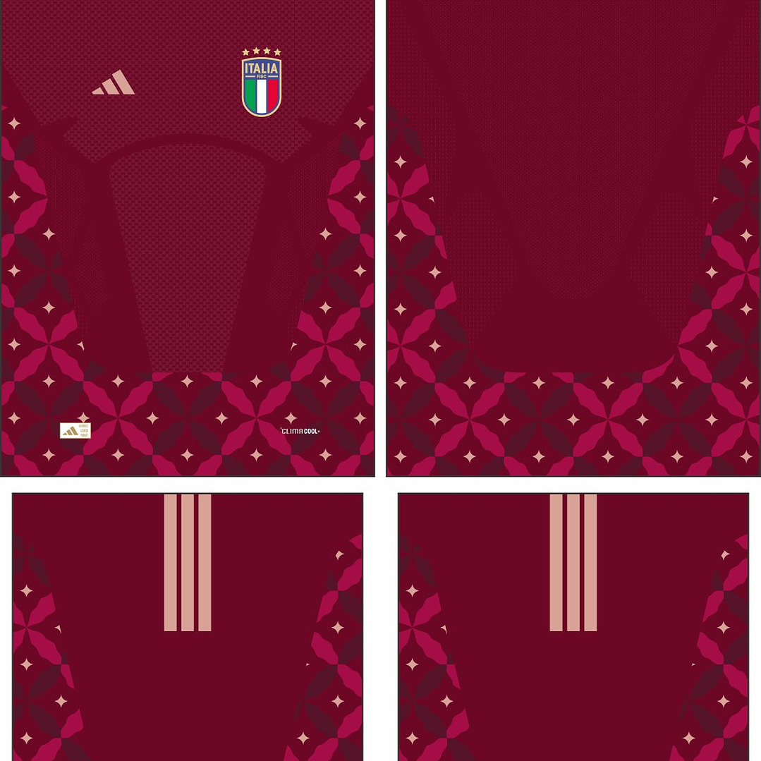 Arte Vetor Camisa Italia goleiro 2026 2
