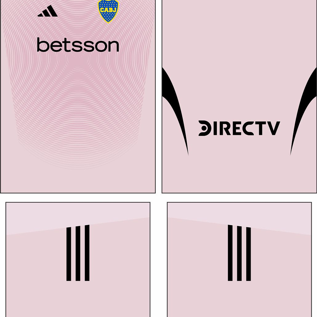 Arte Vetor Camisa Boca Juniors goleiro 2026 2