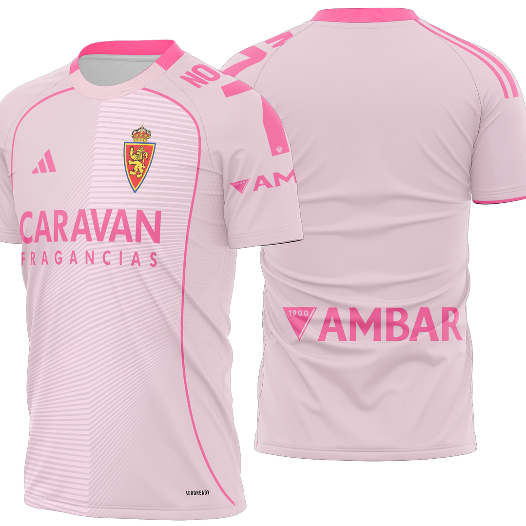 Arte Vetor Camisa Real Zaragoza quarta 2025-2026 1