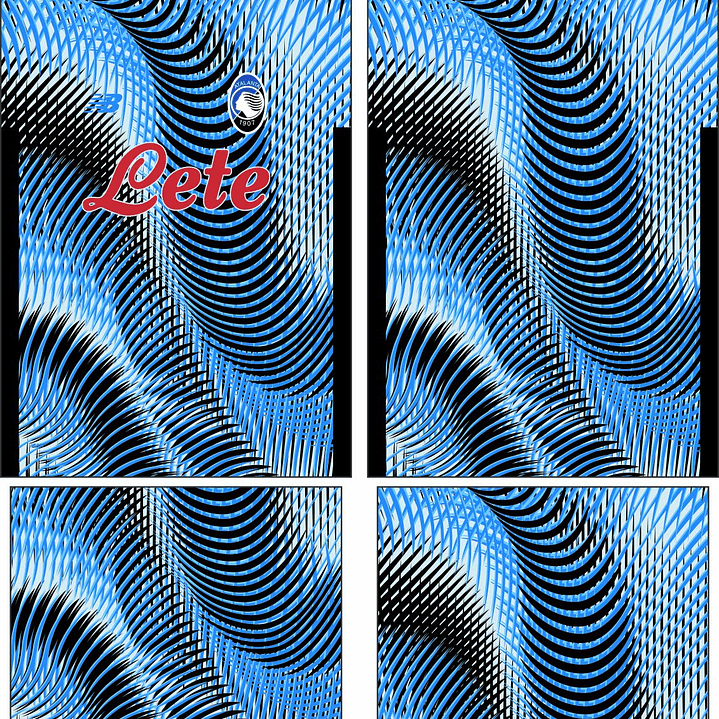 Arte Vetor Camisa Atalanta quarta 2025-2026 2