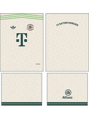 Arte Vetor Camisa Bayern Munich Oktoberfest 2025-2026