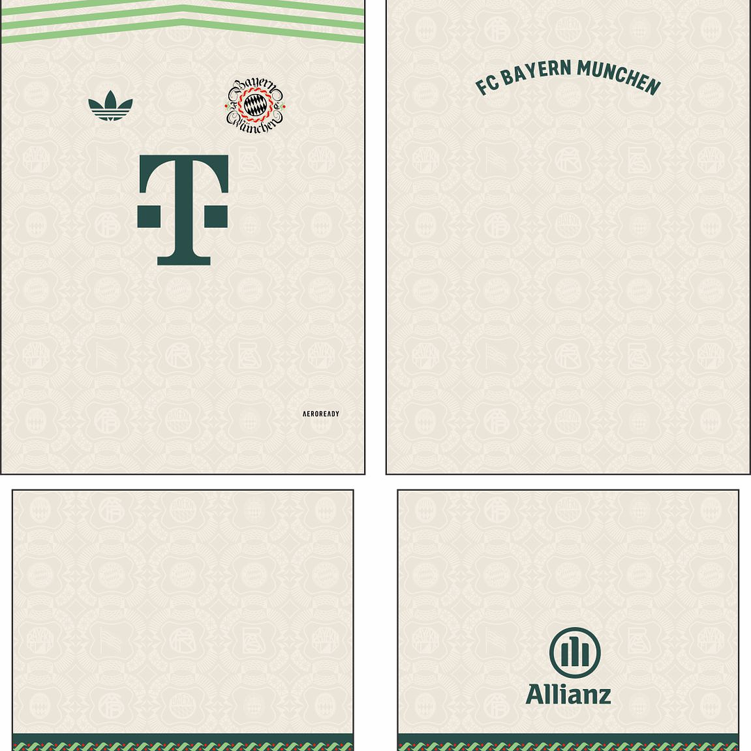 Arte Vetor Camisa Bayern Munich Oktoberfest 2025-2026 2