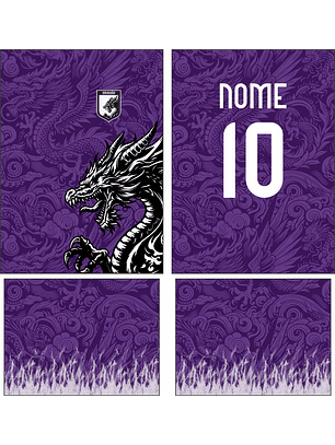 Arte Vetor Camisa Interclasse Dragão Mod-857