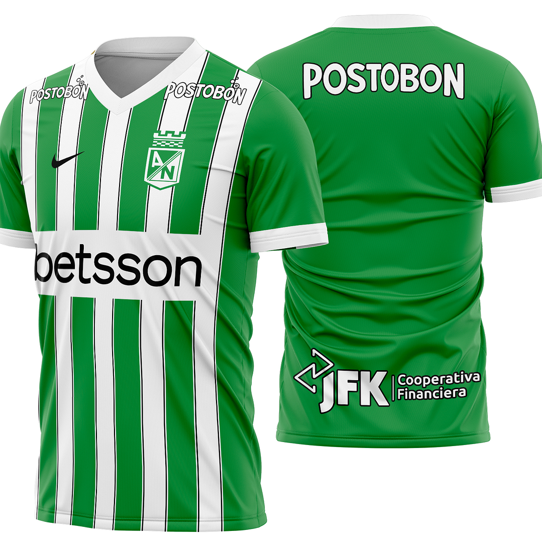Arte Vetor Camisa Atletico Nacional Local 2026 1