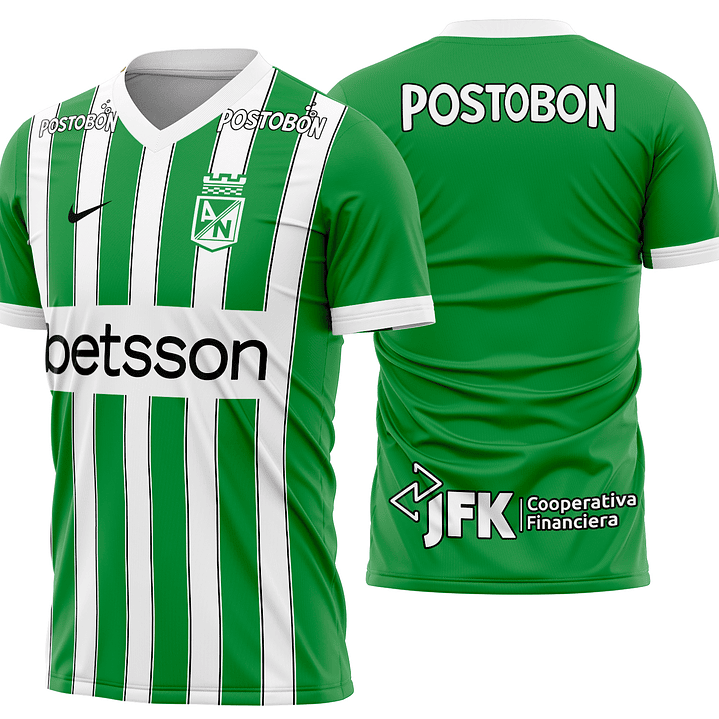 Arte Vetor Camisa Atletico Nacional Local 2026 1