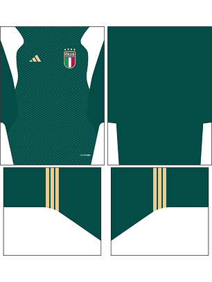 Arte Vetor Camisa Italia treino II 2026