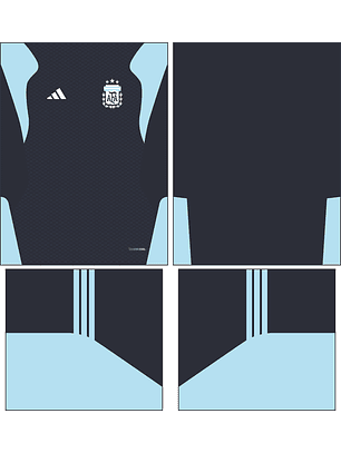 Arte Vetor Camisa Argentina treino II 2026