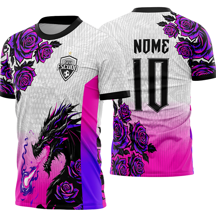 Arte vetor camisa Interclasse Dragão Mod-858 1