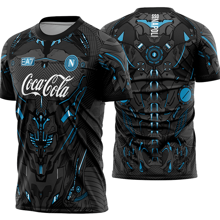 Arte Vetor Camisa Napoli treino 2025-2026 1