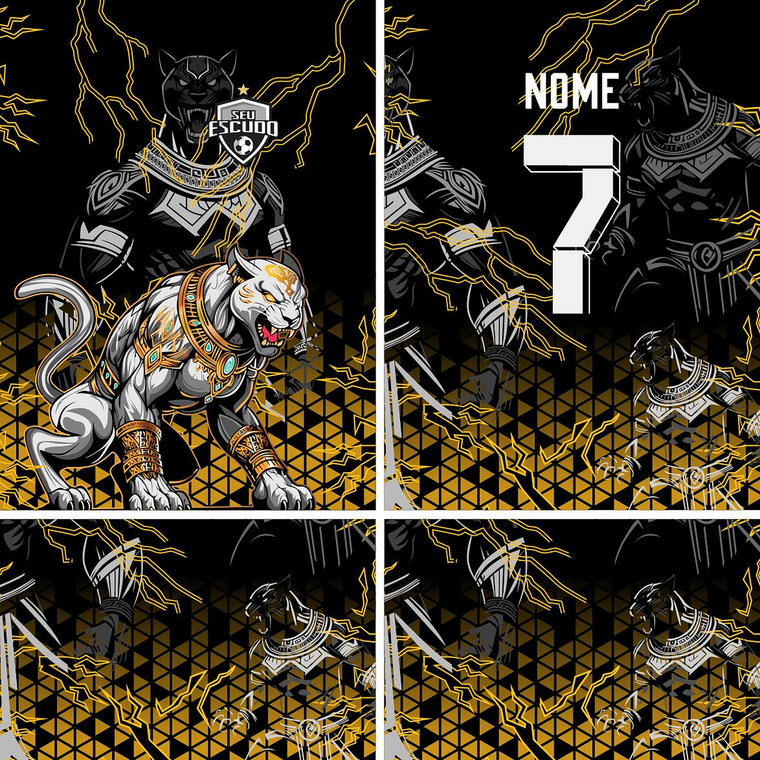 Arte Vetor Camisa Interclasse pantera Mod-862 2