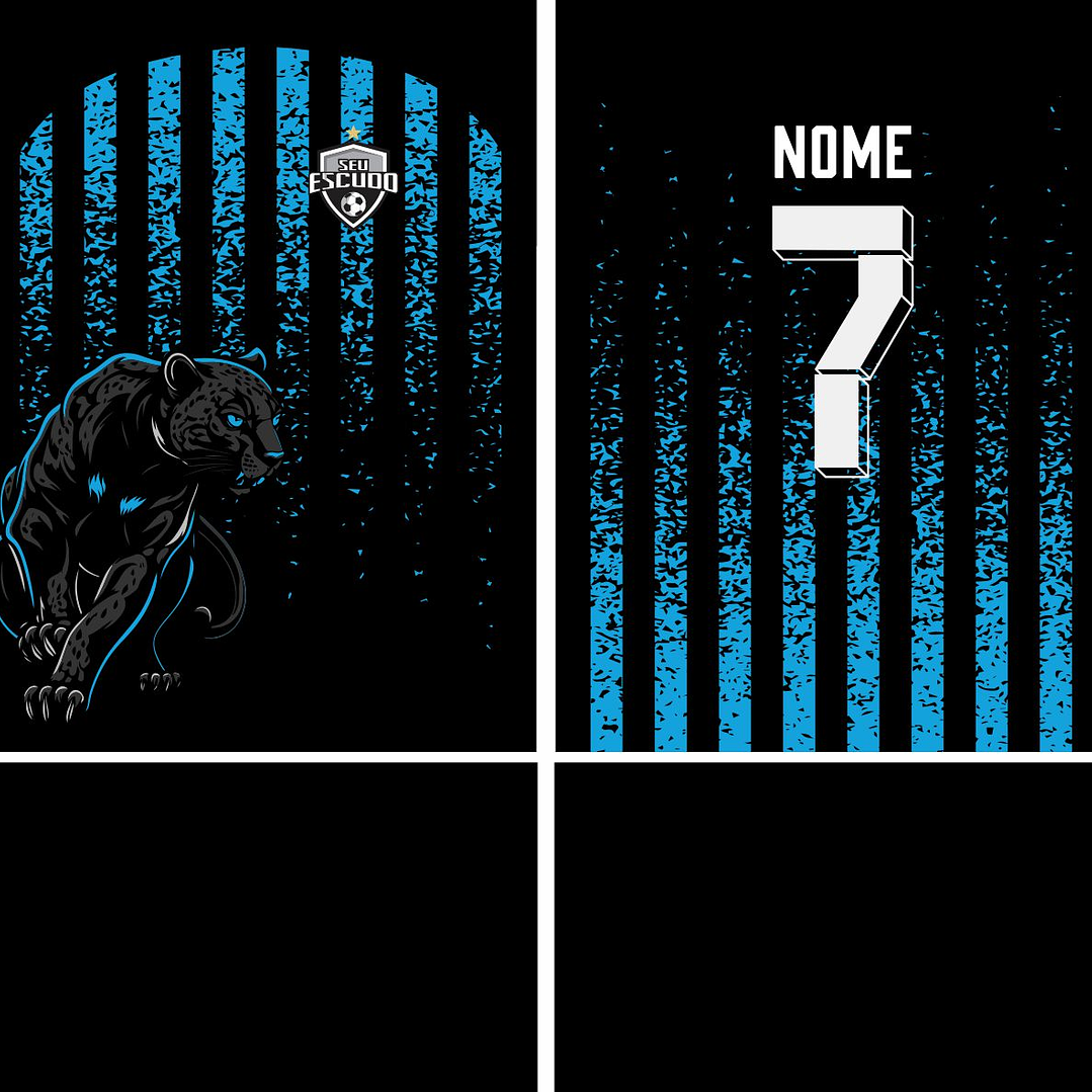 Arte Vetor Camisa Interclasse pantera Mod-863 2