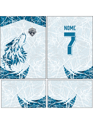 Arte Vetor Camisa Interclasse lobo Mod-865